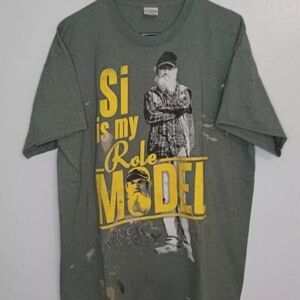 Fair ConditionsMens Gildan Green Duck Dynasty T Shirt Size XL